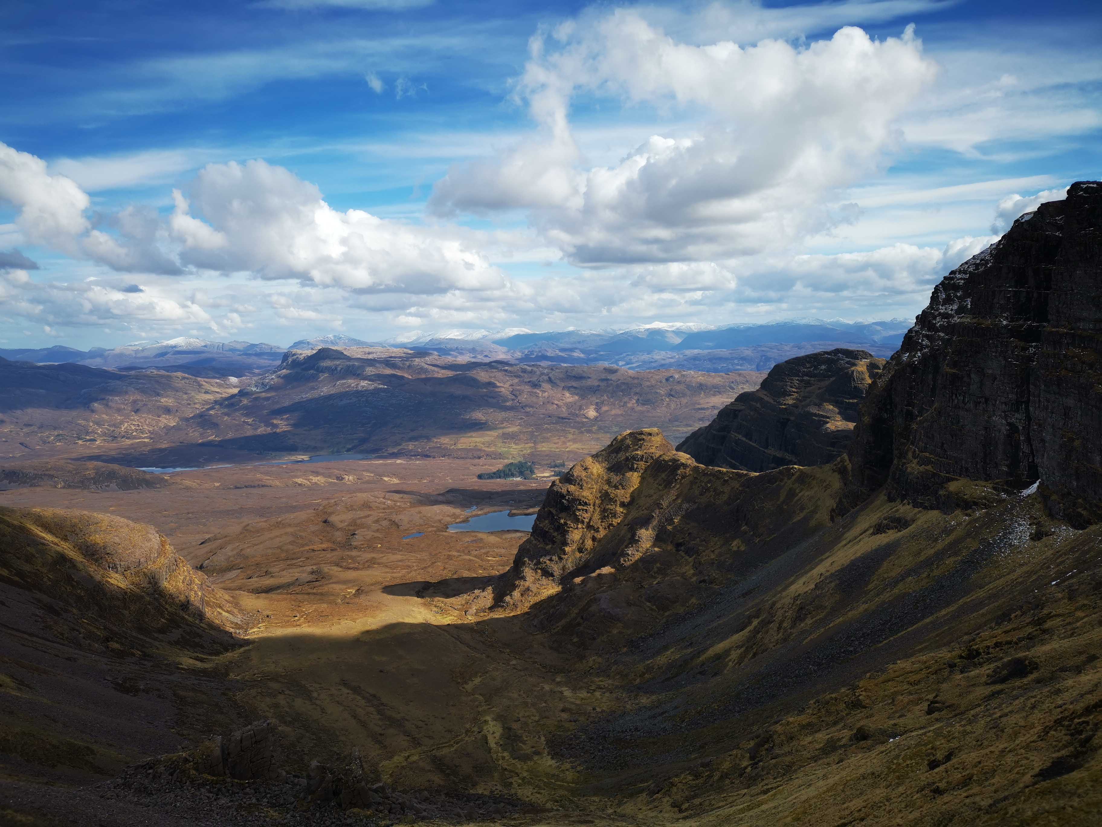 View of a corrie in the Scottish Highlands